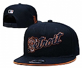 Detroit Tigers Team Logo Adjustable Hat YD (3)